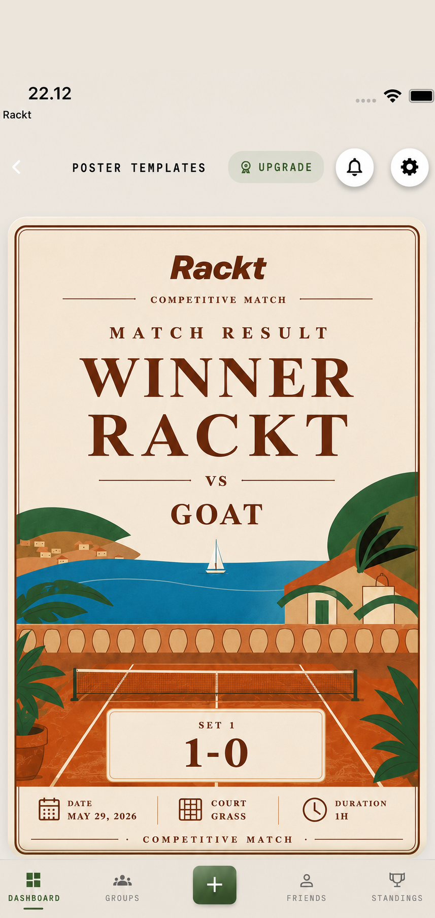 Rackt Posters screen